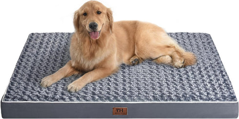 WESTERN HOME WH Large Dog Bed for Large, Jumbo, Medium Dogs, Orthopedic Waterproof Mattress with Removable Washable
