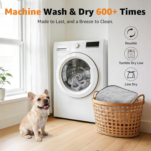 36"x48", 2 Packs LOOBANI Washable Pee Pads for Dogs Extra Large Whelping Pads for Floor, Playpen, Super Absorbent