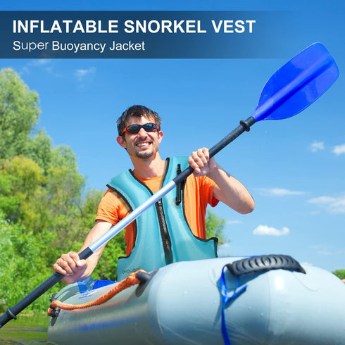 Snorkel Vest for Adults, Inflatable Snorkeling Vest, Swim Jackets, Inflatable Safety Float Jackets for Women/Men,