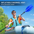 Snorkel Vest for Adults, Inflatable Snorkeling Vest, Swim Jackets, Inflatable Safety Float Jackets for Women/Men,