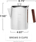 Bozeman 3 [9 COLETTI Induction Coffee Maker Percolator Coffee Pot, Coffee Percolator Brews Kinds of Ways: Fire