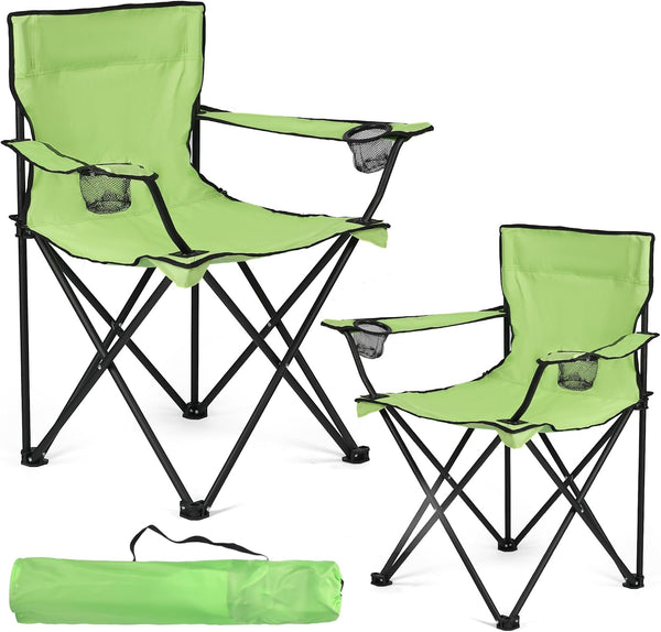 2 Pack Camping Chairs - Lightweight and Supportive Chairs for Adult and