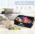Morezi Large dog toy bin puppy shallow toy baskets dog toy storage perfect for living room playroom closet home organization - Black