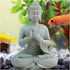 Aquarium Buddha Statue, Japanese Buddha Figurine, Fish Tank Buda Sculpture for Underwater Decoration