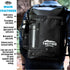 TACTIKO 30L Heavy-Duty 100% Waterproof Backpack - Marine Roll Top Floating Dry Bags for Hiking, Jet Black