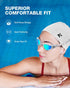 ZIONOR G1 Lite Swim Goggles with Cap, Comfortable Anti-Fog Swimming Goggles Set for Adult Men and Women