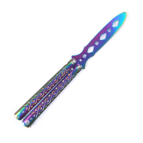 TOPCOM Butterfly Trainer, Stainless Steel Unsharp-Blade Practice Training Tool