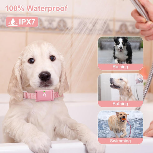 Dog Shock Collar with Remote, 1800FT Rechargeable Waterproof Training Collar for 5–15lbs Puppy or Large Dogs