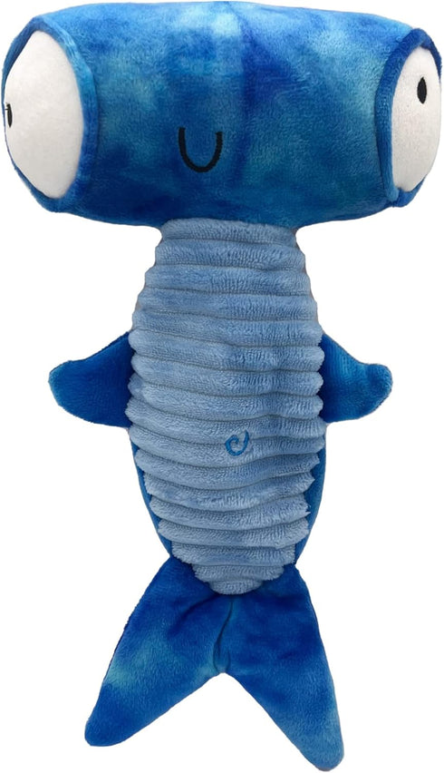 Huxley & Kent Slappies for Dogs | Jack Hammerhead (Small) | Squeak & Shake Toy, TPR Ball in Head