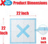 SPOT 22" 22", 30-Pack X Marks The Puppy Training Pads Extra Absorbent, Adhesive Strips, Pheromone-Enhanced Attractant