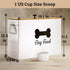 15 lb (50 100 lbs Dog Food Container Airtight Cup) Capacity with Metal Scoop - Cute Airtight Dog Food Storage Container