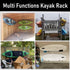 Heavy Duty Garage Storage Kayak Hook, 55LBS Capacity, 15 Inch Canoe Hanger for Surfboards, Ladders, Beach Chairs,