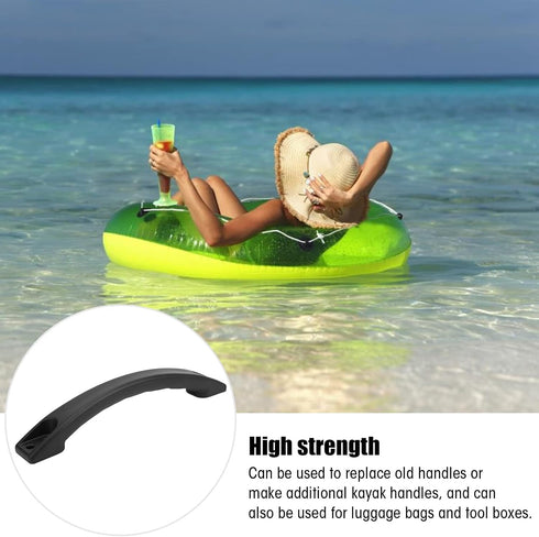 OUKENS Kayak Side Handle, Nylon Black Marine Paddle Holder Mount Replacement for Kayak Canoe Boat