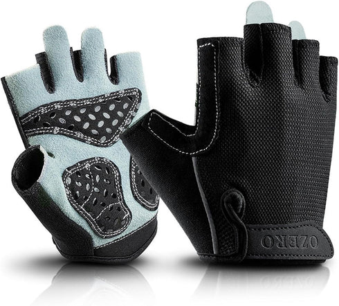 Generic Workout Gloves for Men Women, Fingerless Weight Lifting Gloves with Genuine Suede