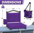 Fragess Bleacher seat, Stadium Seats with Back Support and Thick Cushion, Bleacher Chairs with Shoulder Strap and Side