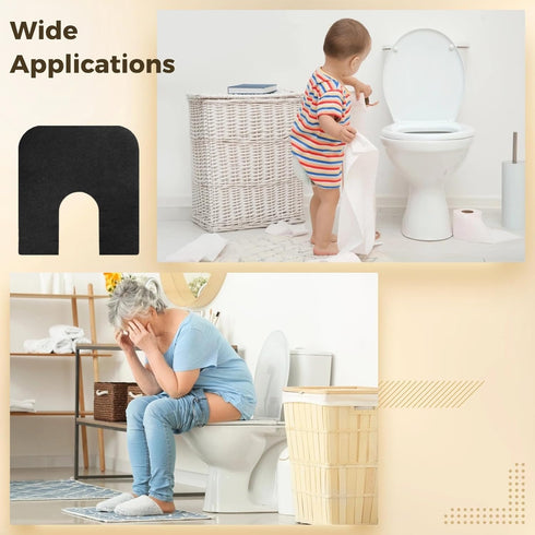 Commode 6 24 25.6 in/60.96 65cm, Commercial Upgrade Round Potty Training Mats, Pcs Toilet Rug Adjustable Inner Ring