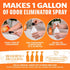 8 oz. (4) 32oz. 1 Angry Orange Pet Odor Eliminator bottle- Industrial Strength Pet Odor Remover - Makes Bottles