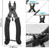 Oumers Bike Link Plier + Chain Breaker Splitter Tool + Chain Checker - Chain Cutter Connector Wear Indicator