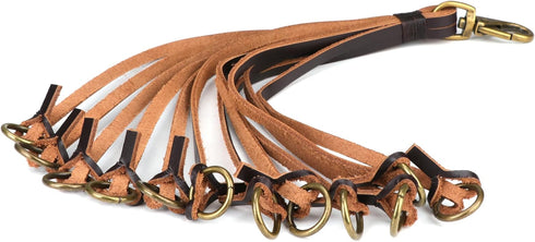 TOURBON Dove Hunting Gear Leather Carrier Duck Strap, Waterfowl Belt with 12 Drops