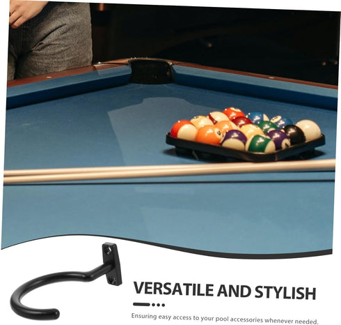 Compact Iron Snooker Table Hook - Cue Hanger for Pool Tables