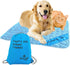 Self Cooling Mat for Dogs with Free String Bag - Washable & Portable Soft Pad for Indoor or Outdoor Use