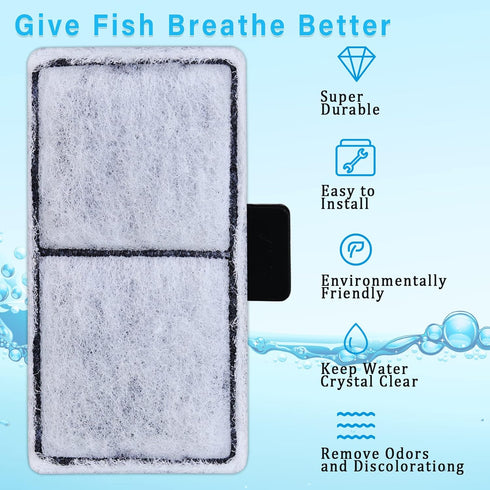 8 Packs Filter Cartridge Compatible with Top Fin EF-S Element, Aquarium Filter for BF5 BETTAFLO