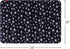 Dog Crate Mat (24" X 18") 2 Pack, Soft Dog Bed for Crate, Anti-Slip Bottom, Machine Washable Kennel Pad, Black