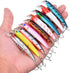 Fishing Lures Kit Mixed, Minnow Popper Crank Baits with Hooks for Freshwater Saltwater Trout Bass Salmon