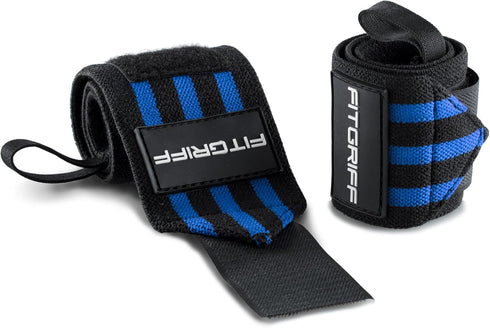 Wrist Wraps for Weightlifting (1 Pair/18 inch) - Workout Equipment for Gym, Bench Press, Pushups