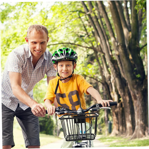 Sosoport Bicycle Iron Basket, Rear Bike Basket for Cruiser Bikes, Metal Container