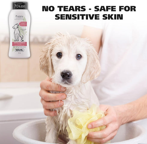 Wahl USA Gentle Puppy Shampoo, Cornflower & Aloe for Grooming Dirty Dogs - 24 Oz Model 820002A