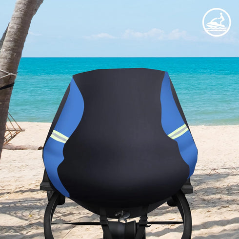 Jet Ski Cover Waterproof - 250D Trailerable PWC Cover Fits Yamaha Seadoo Kawasaki Boats with Two Air Vents