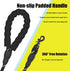 Rope Dog Leash with Comfortable Hand Grip, 6.5 FT Long Dog Training Walking Leashes, Safe for Night Walking, Suitable for Small and Medium Dogs (Black)