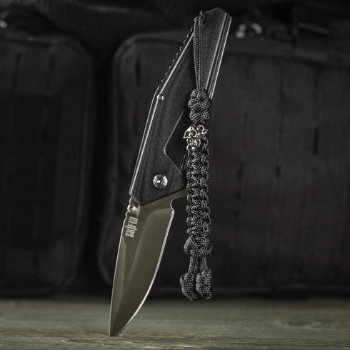 M-Tac Skull Knife Lanyards with Beads, Paracord Tactical Lanyard for Knife