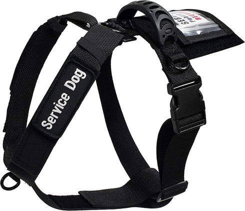 ActiveDogs No-Pull Service Dog Adjustable Strap Harness, XL Girth 29"-44" with Quick Release Buckle