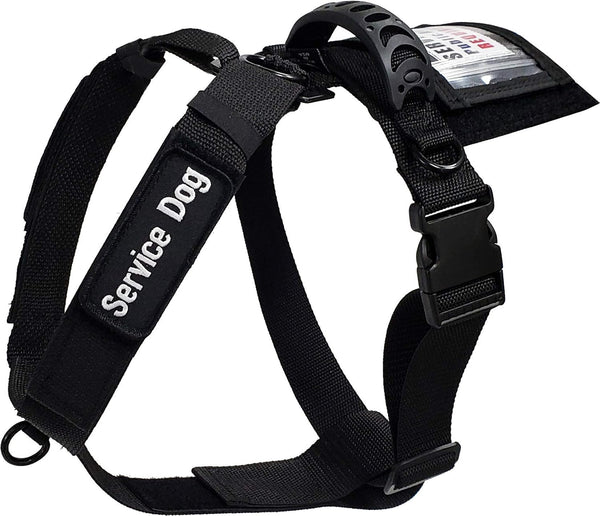 ActiveDogs No-Pull Service Dog Adjustable Strap Harness, XL Girth 29"-44" with Quick Release Buckle
