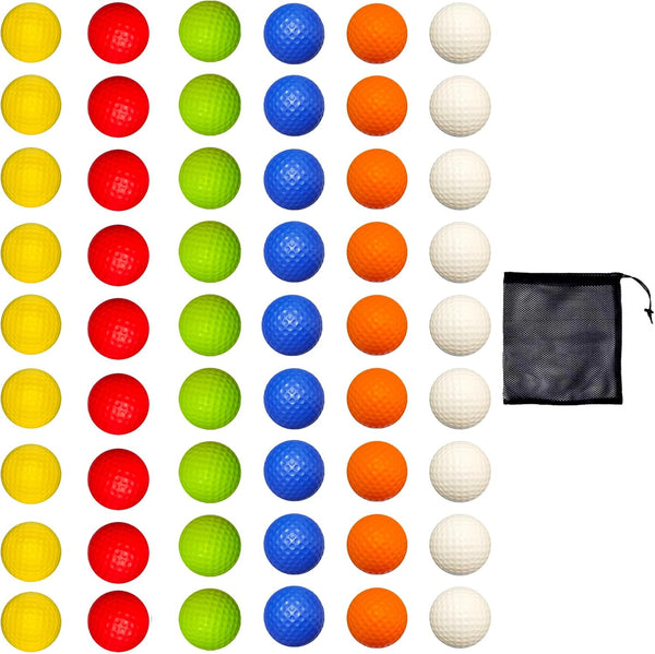 QEOCP Foam Golf Practice Balls 16 or 54 Pack Soft Limited Flight Golf