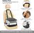 4 25lbs A Pet Dog Car Seats for Small Dogs Under Safety Travel Booster Seat with Patent Buckles, Adjustable Leash