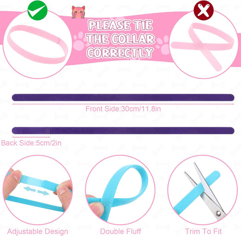 36Pcs Dog Collar and Leash Set, Puppy Collar and Leash Set Quick Release Buckle Adjustable Paw Print Puppy Collar Soft Nylon Pet Collar for Puppy Small Dogs Walking Training