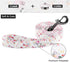 Ihoming Dog Collar and Leash Set for Medium Dogs, Floral Sky Design for Daily Outdoor Walking & Training