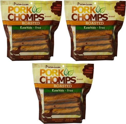 Premium Pork Chomps Roasted Twistz Pork - Large 45ct (3 x 15ct)