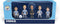MINIX COLLECTIBLE FIGURINES 5-Pack of Manchester City Stars (7cm) Haaland, De Bruyne,