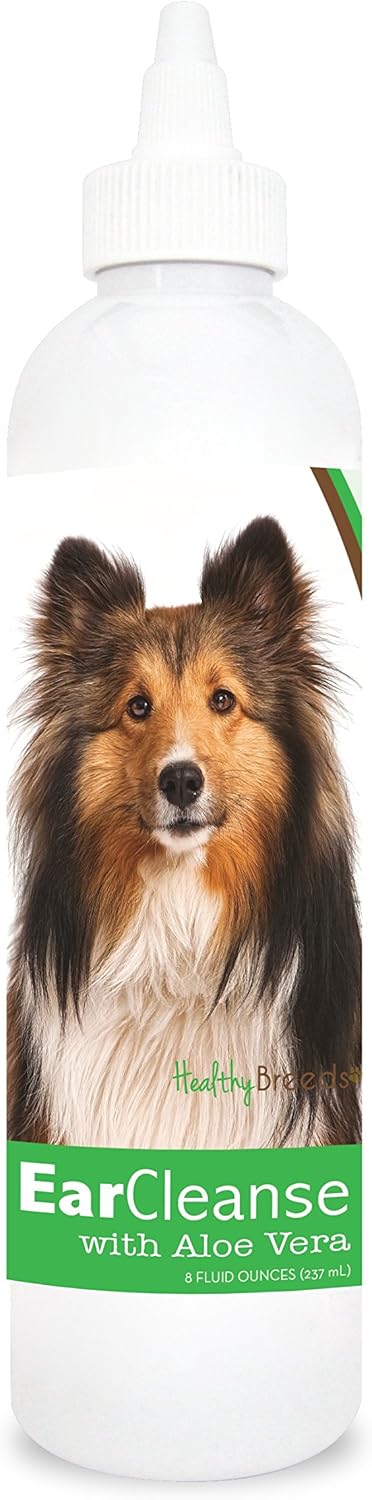 Healthy Breeds Shetland Sheepdog Ear Cleanse with Aloe Vera, Cucumber Melon, 8 oz