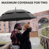 Repel Windproof Travel Umbrella for Rain - Easy Auto Open Close, Compact with Strong Fiberglass Frame