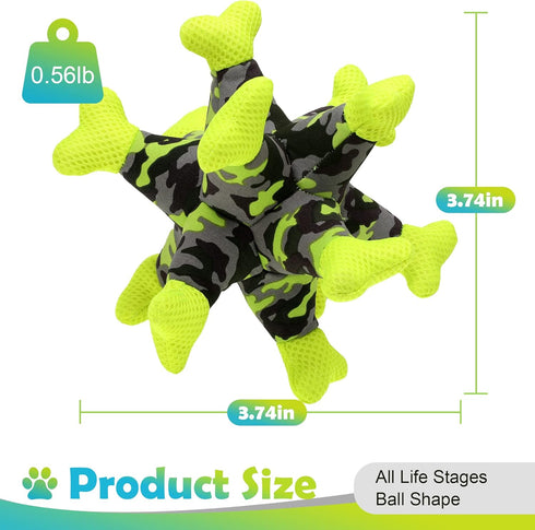 Dog Chew Squeaky Toys - Tug of War Stuffed Jack Bone Toy with Squeakers, Durable Interactive Toy for All Dog Sizes,