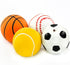 4 Pack 2.4" Sets CHIWAVA Squeak Latex Puppy Dog Toy Ball Sports Balls Fetch Interactive Toy for Small Dogs