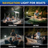 6 Inches IP67, 3NM Pontoon Stern Light Bimini Mount, Bimini Light for Pontoon Boat LED Waterproof Boat Anchor Lights