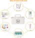 5 Minimalist White Dog Cat Grooming Supplies Organizer, Portable Caddy with Compartments