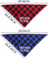 STMK 2 Pack Dog Birthday Bandana, Plaid Triangle Scarf for Dog and Puppy Birthday Celebrations