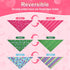 QUQULE 3PCS, Valentines Dog Bandana St Patricks Day and Easter Dog Bandana Small Colorful Scarf for Boy and Girl